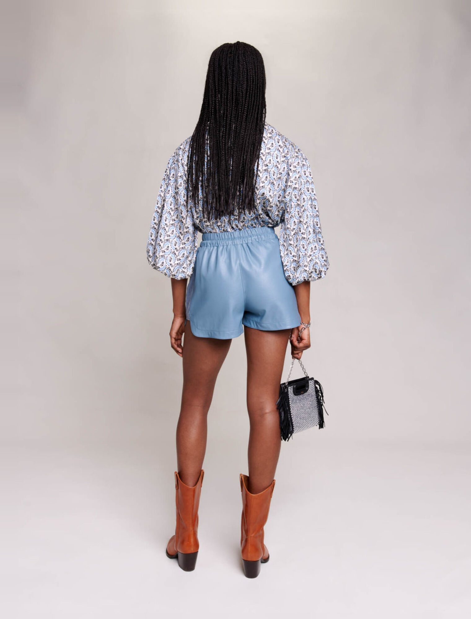 Short effet cuir