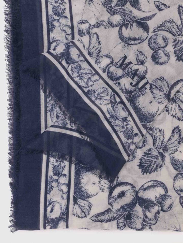Châle imprimé fruits