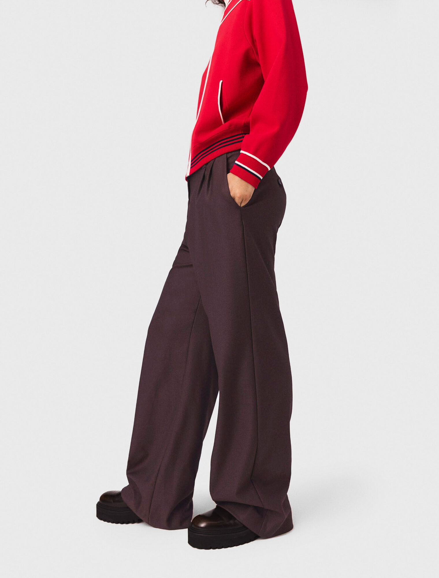 Pantalon de tailleur large