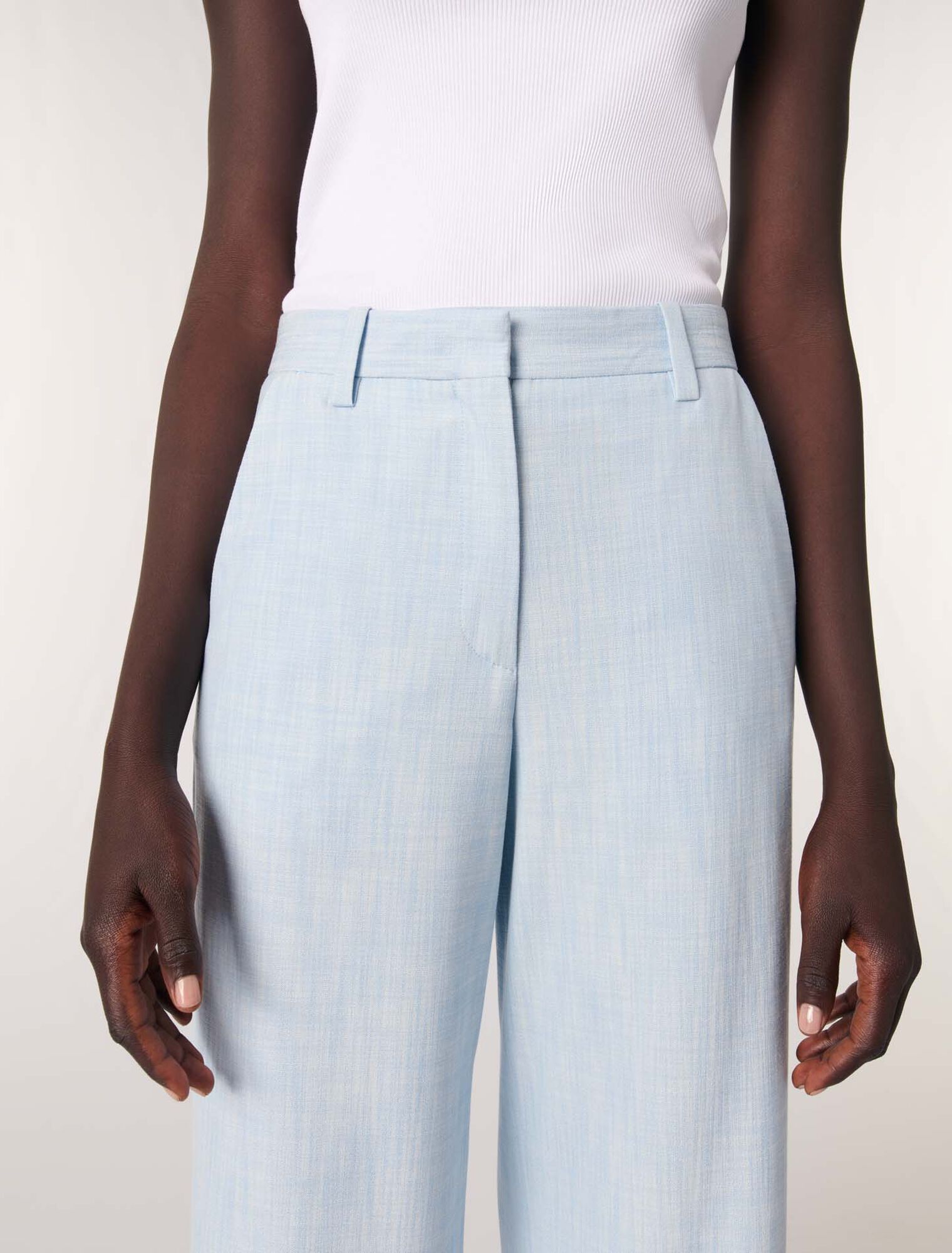 Pantalon de tailleur large
