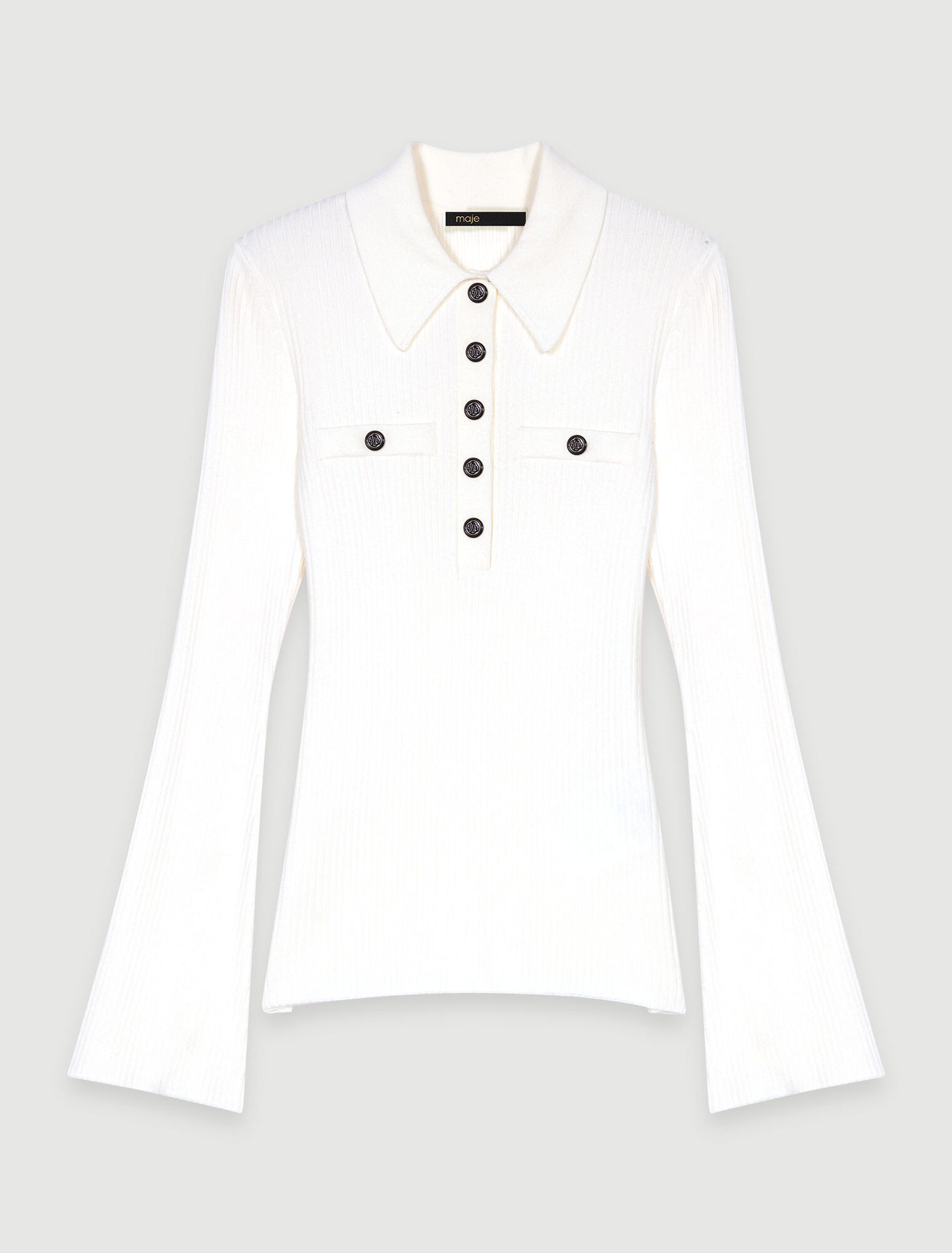 Pull boutonné en maille
