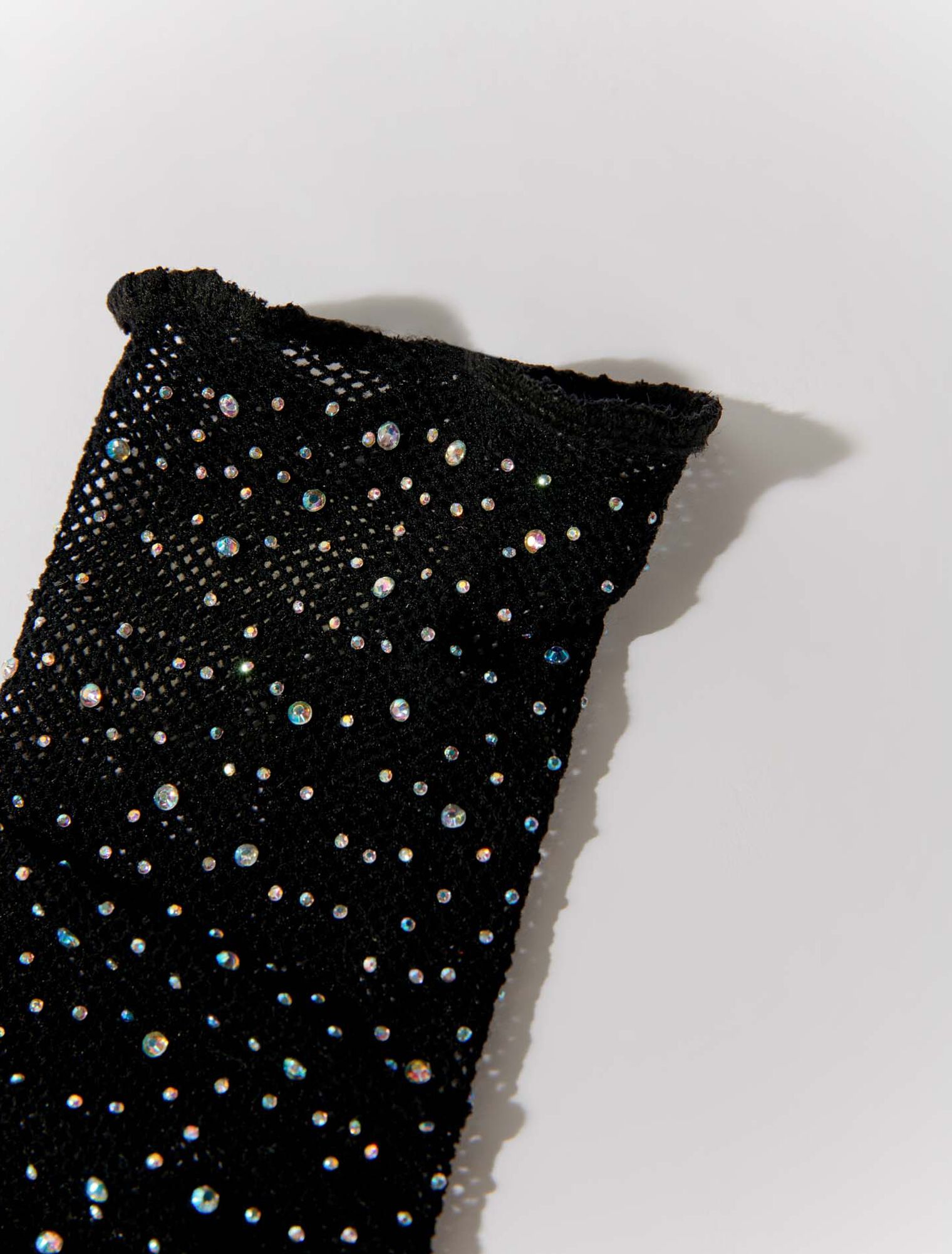 Chaussettes en résille à strass