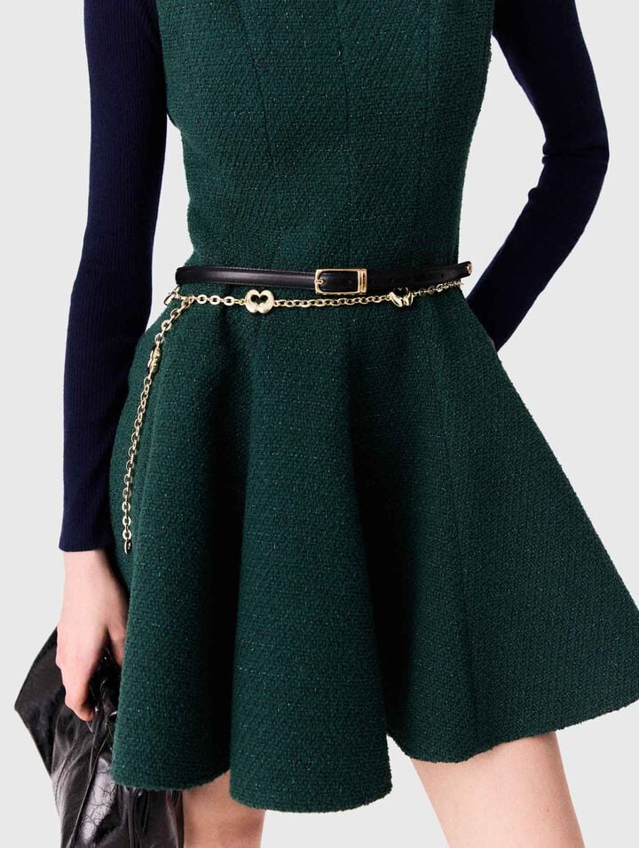 Ceinture fine en cuir