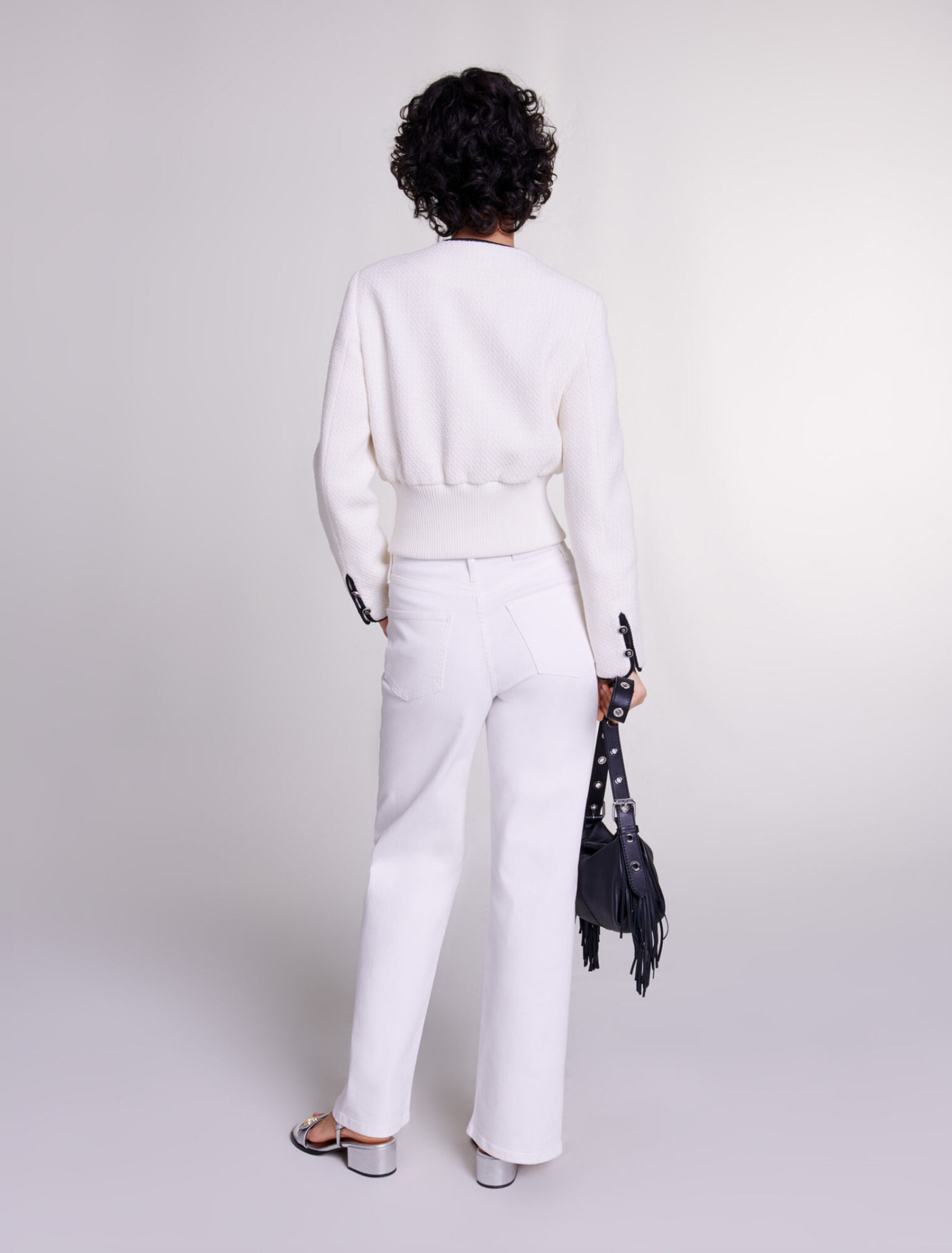 Blouson ajusté en tweed
