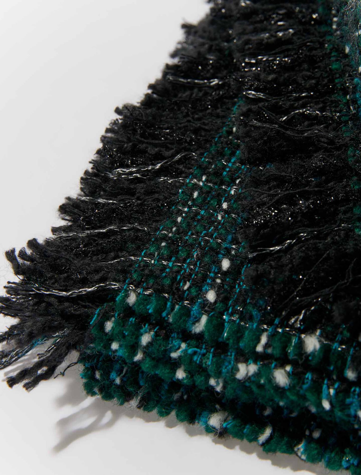 Poncho en tweed