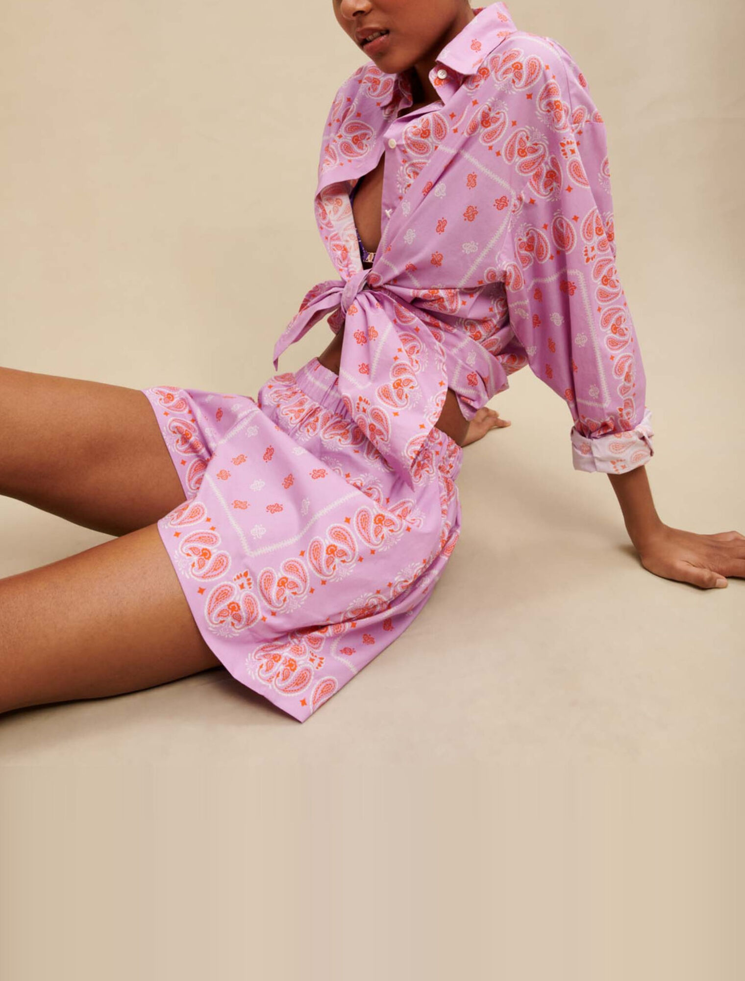 Short imprimé paisley