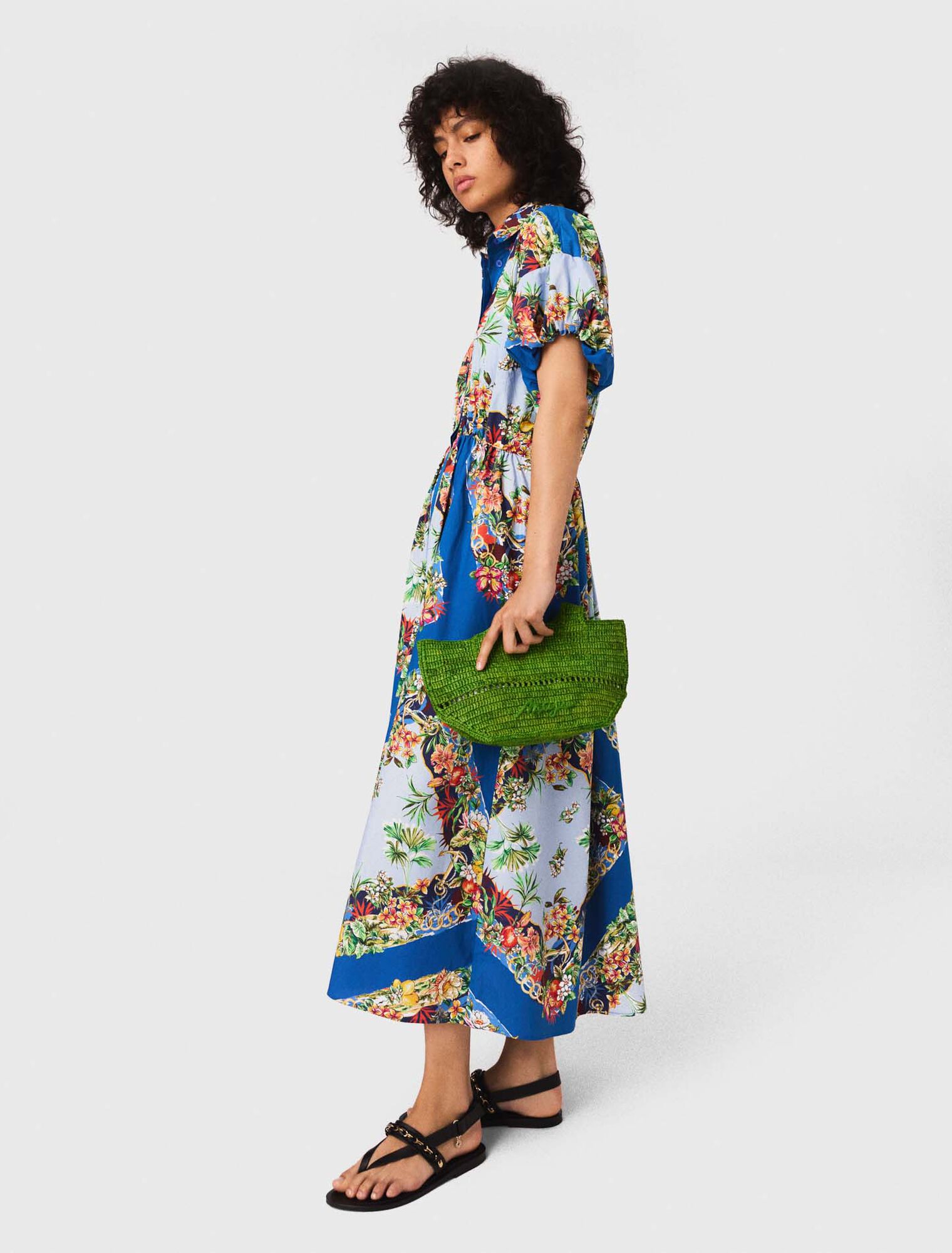 Robe longue imprimée