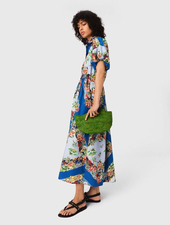 Robe longue imprimée