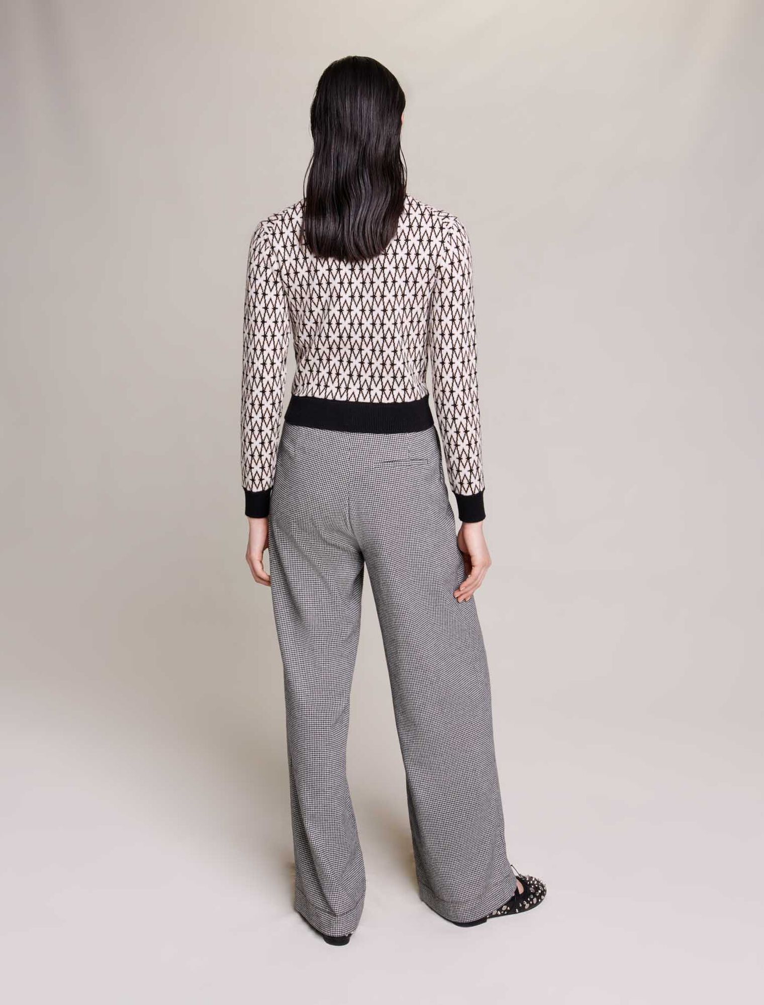 Cardigan en maille monogramme