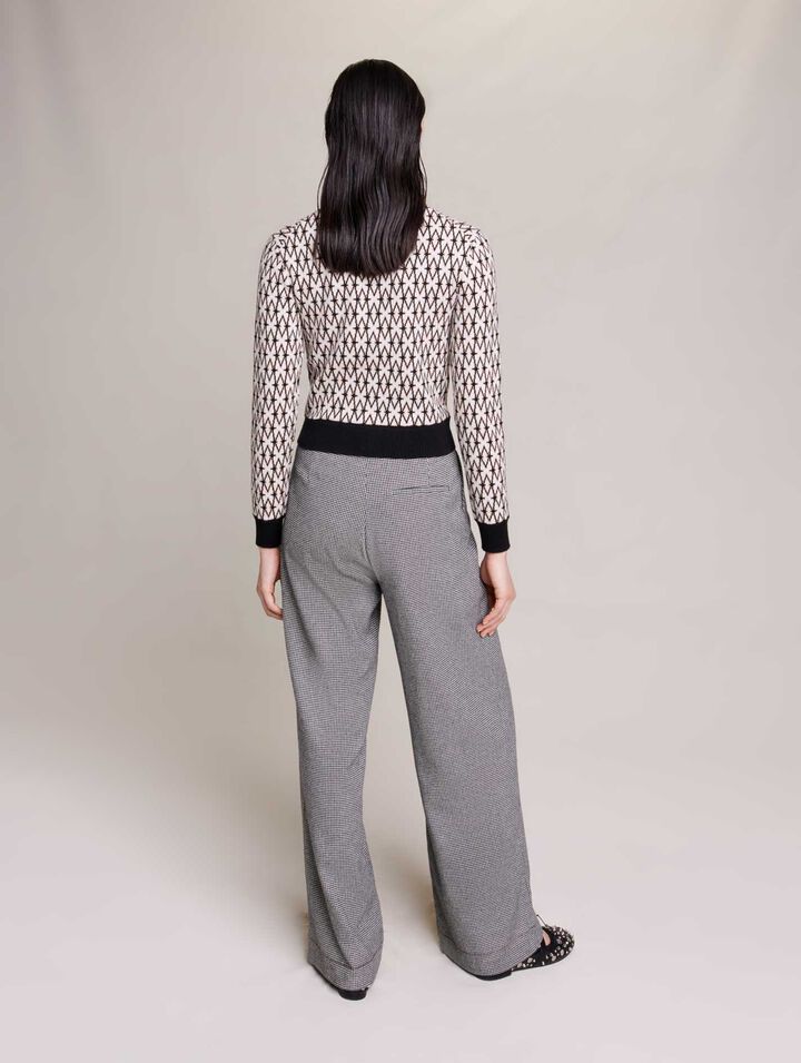 Cardigan en maille monogramme