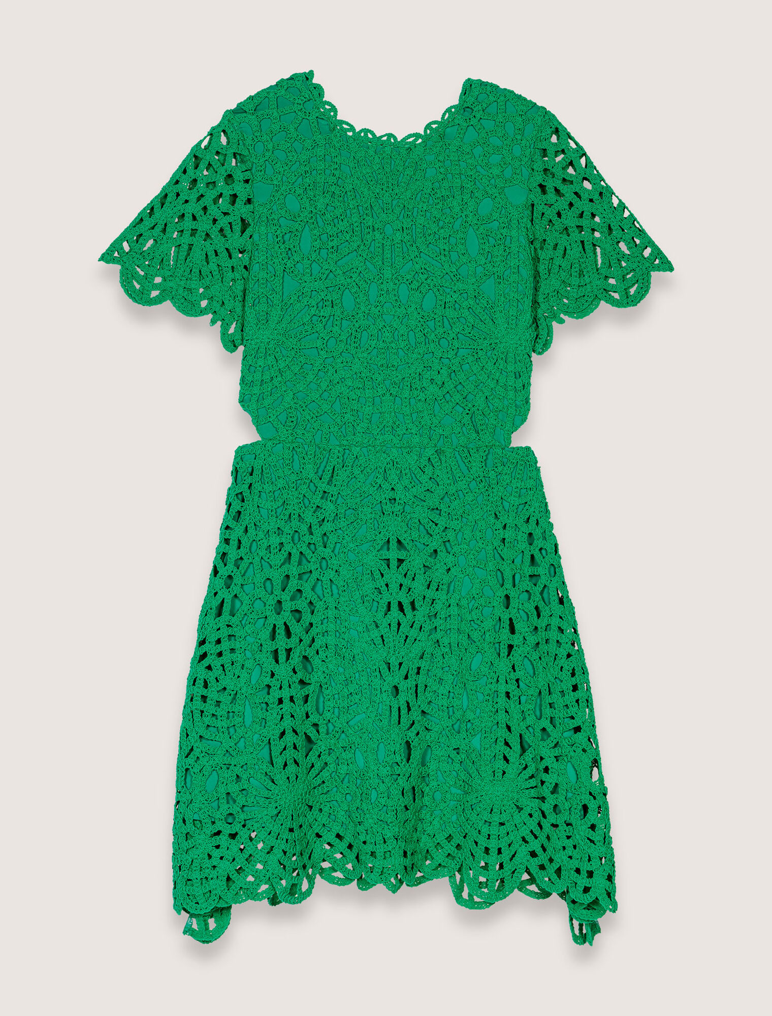 Robe courte en crochet