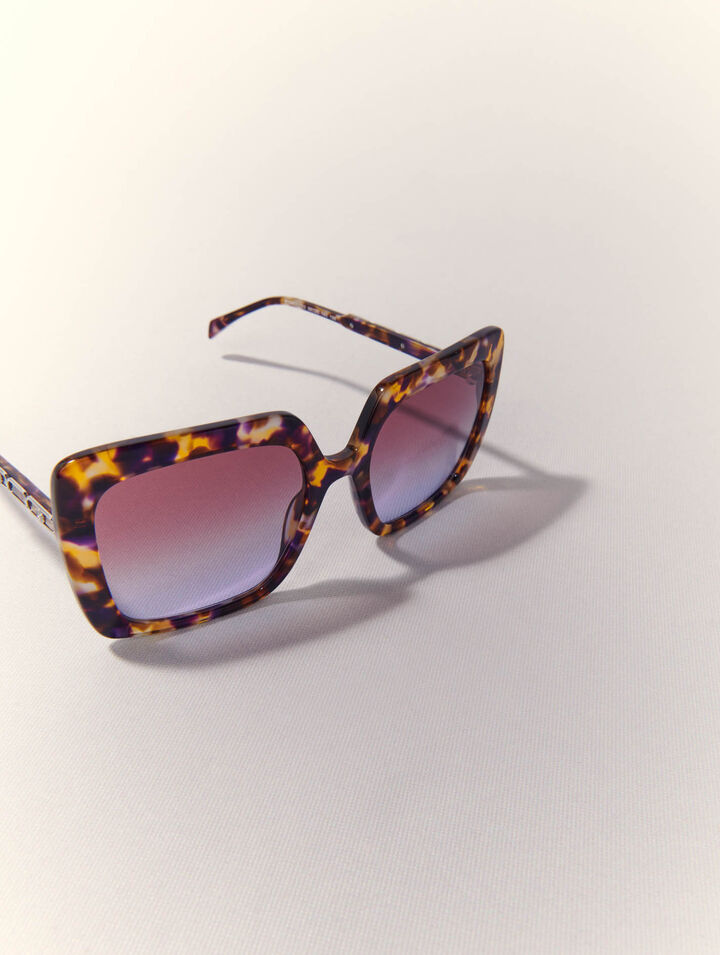 Lunettes rectangles en acétate