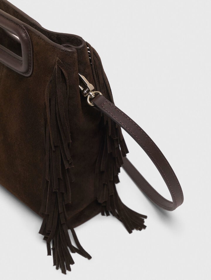 Sac M en cuir suède