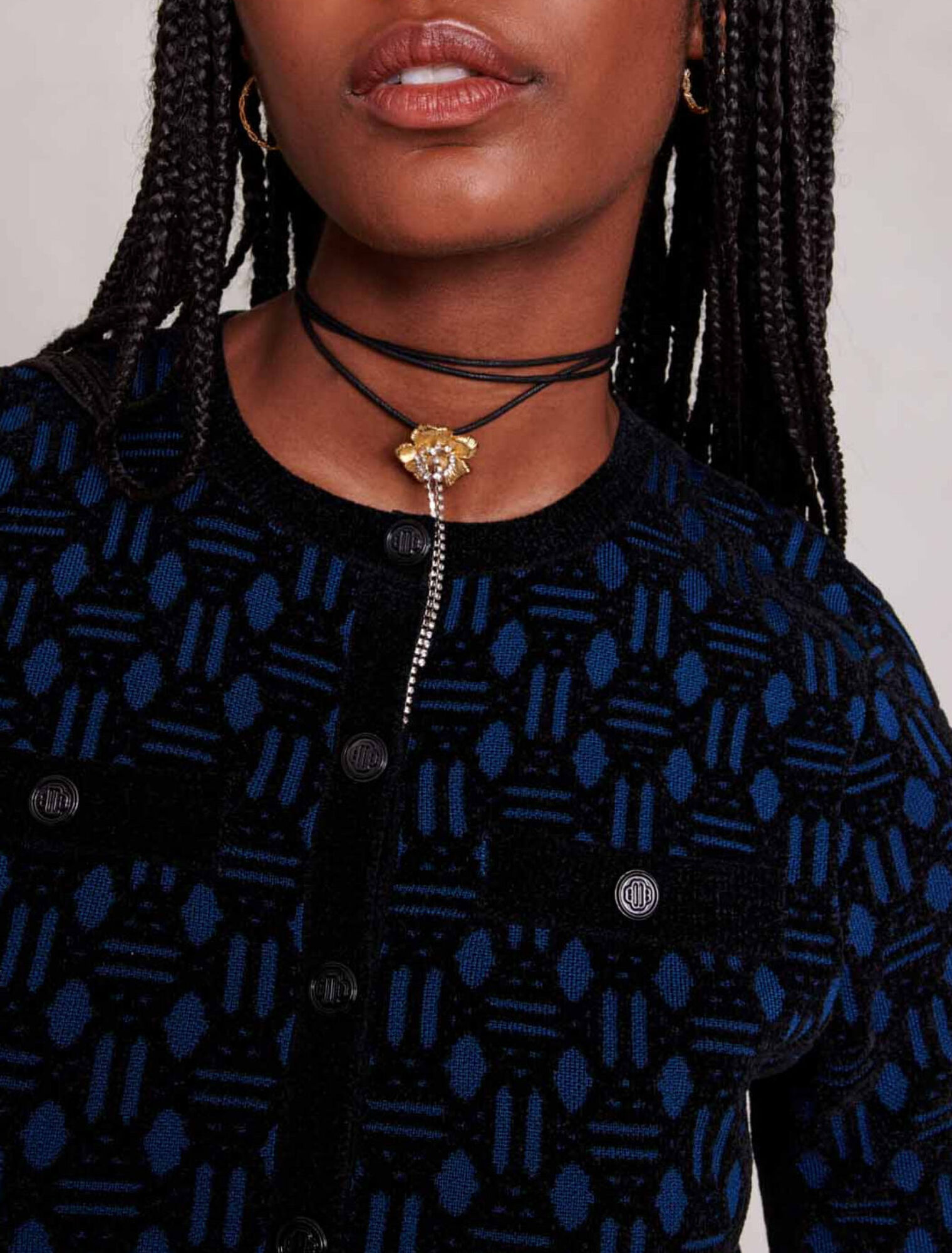 Robe en maille effet 2-en-1