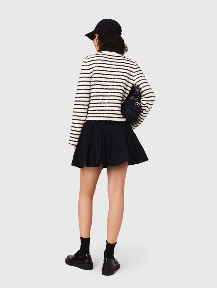 Cardigan en laine strassé