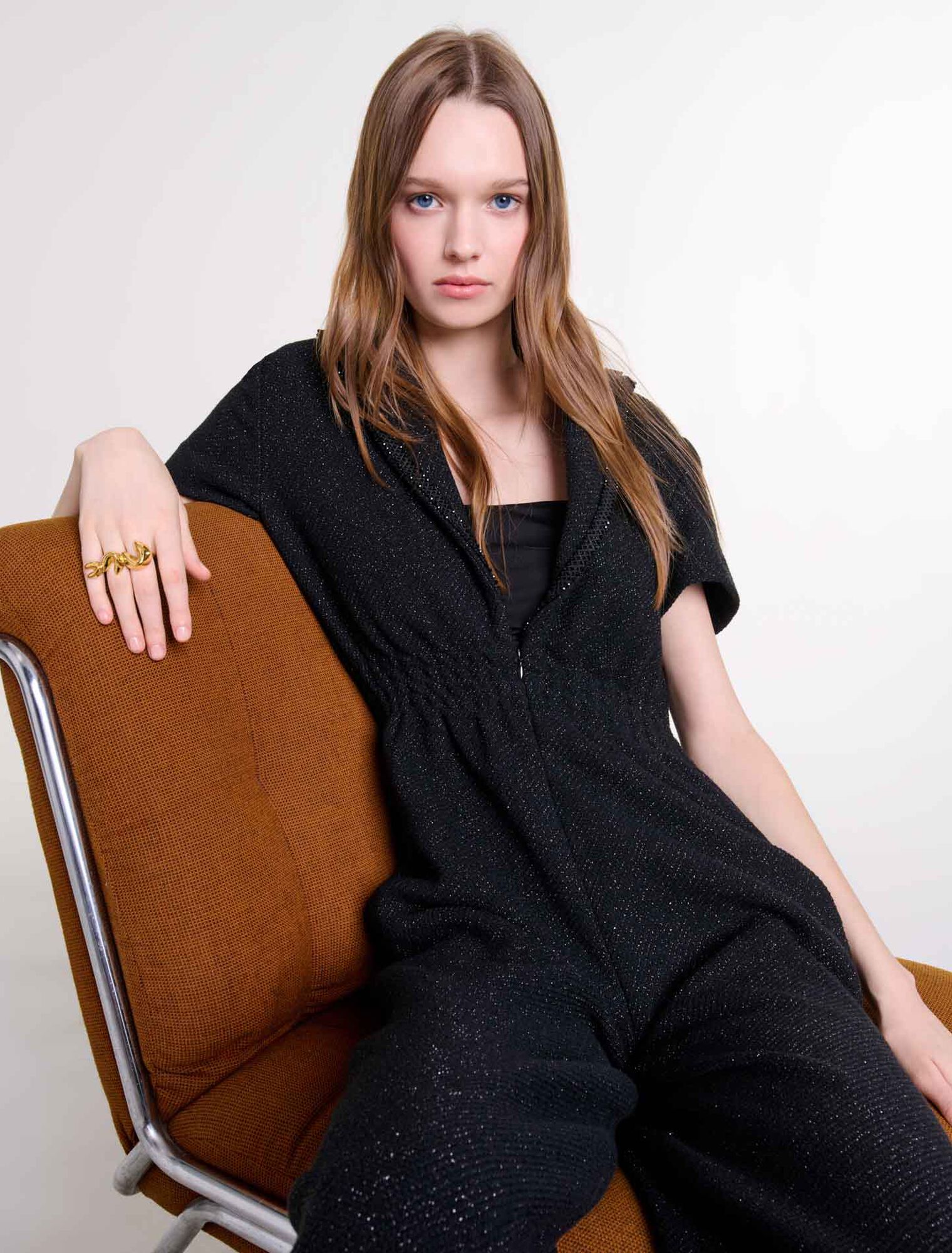 Combinaison pantalon en tweed
