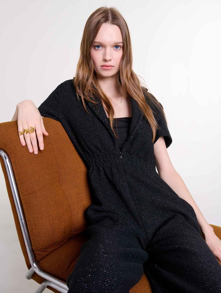Combinaison pantalon en tweed