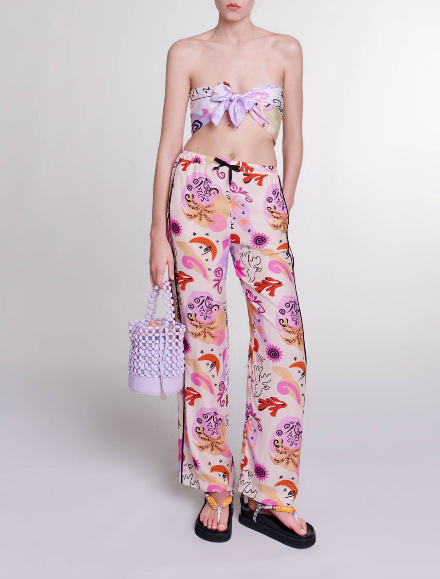 Pantalon en soie