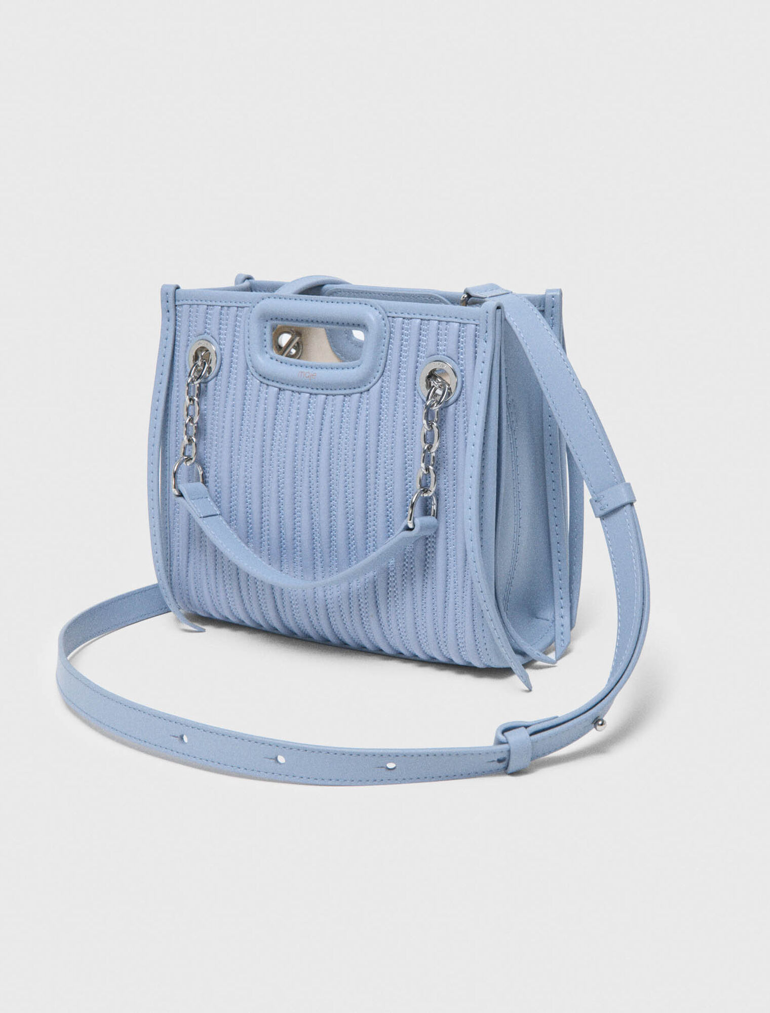 Mini cabas en cuir matelass&eacute;