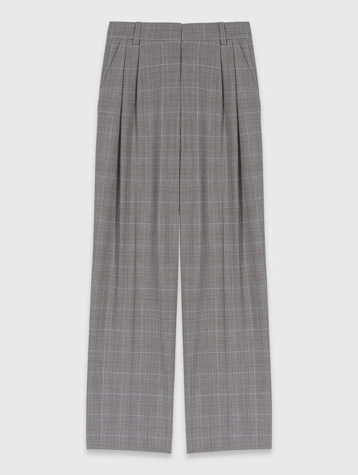 Pantalon de tailleur à carreaux