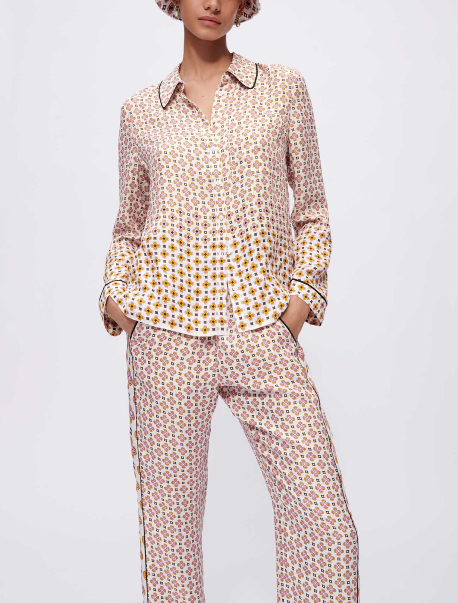 Chemise en viscose imprimée