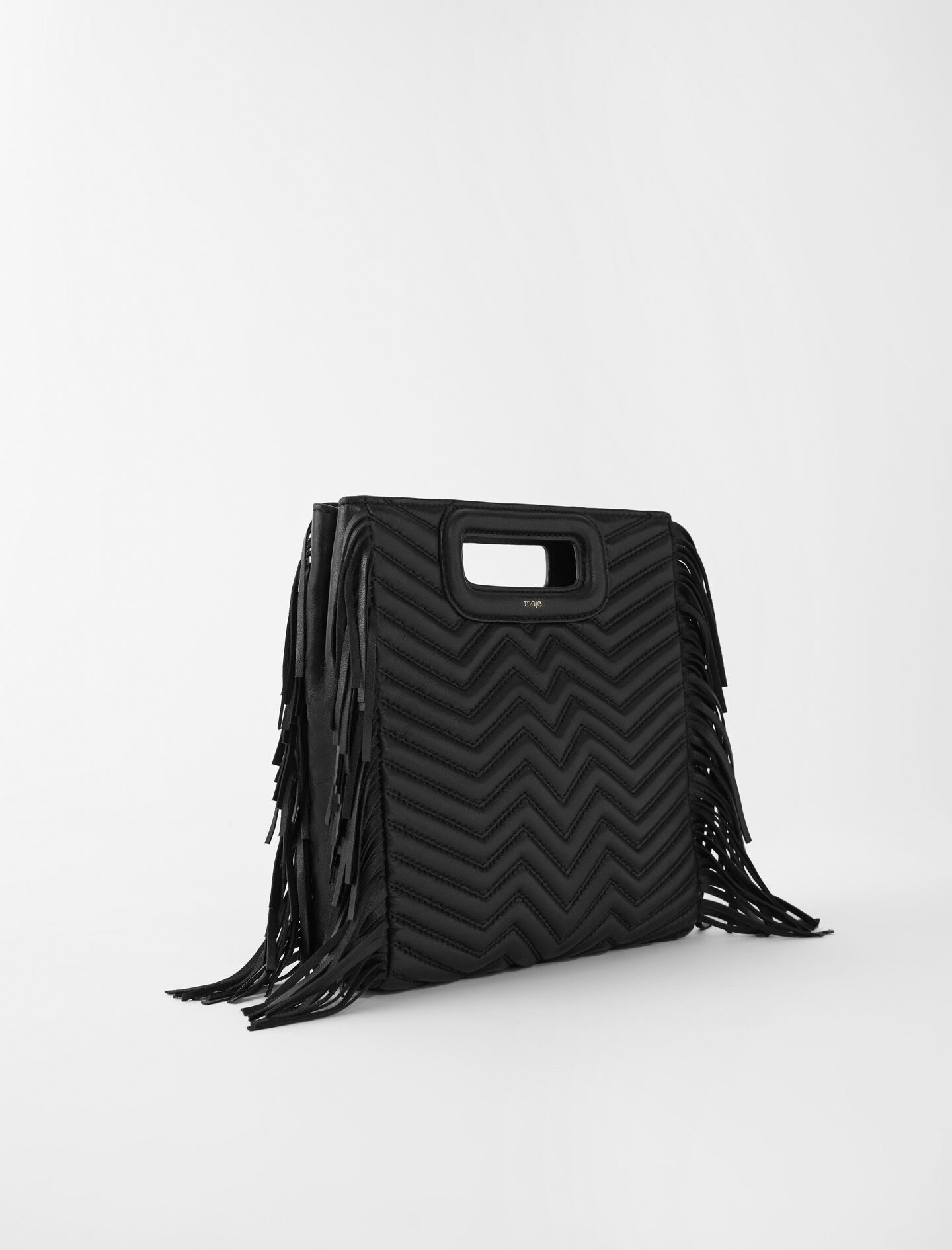 Sac M en cuir a franges