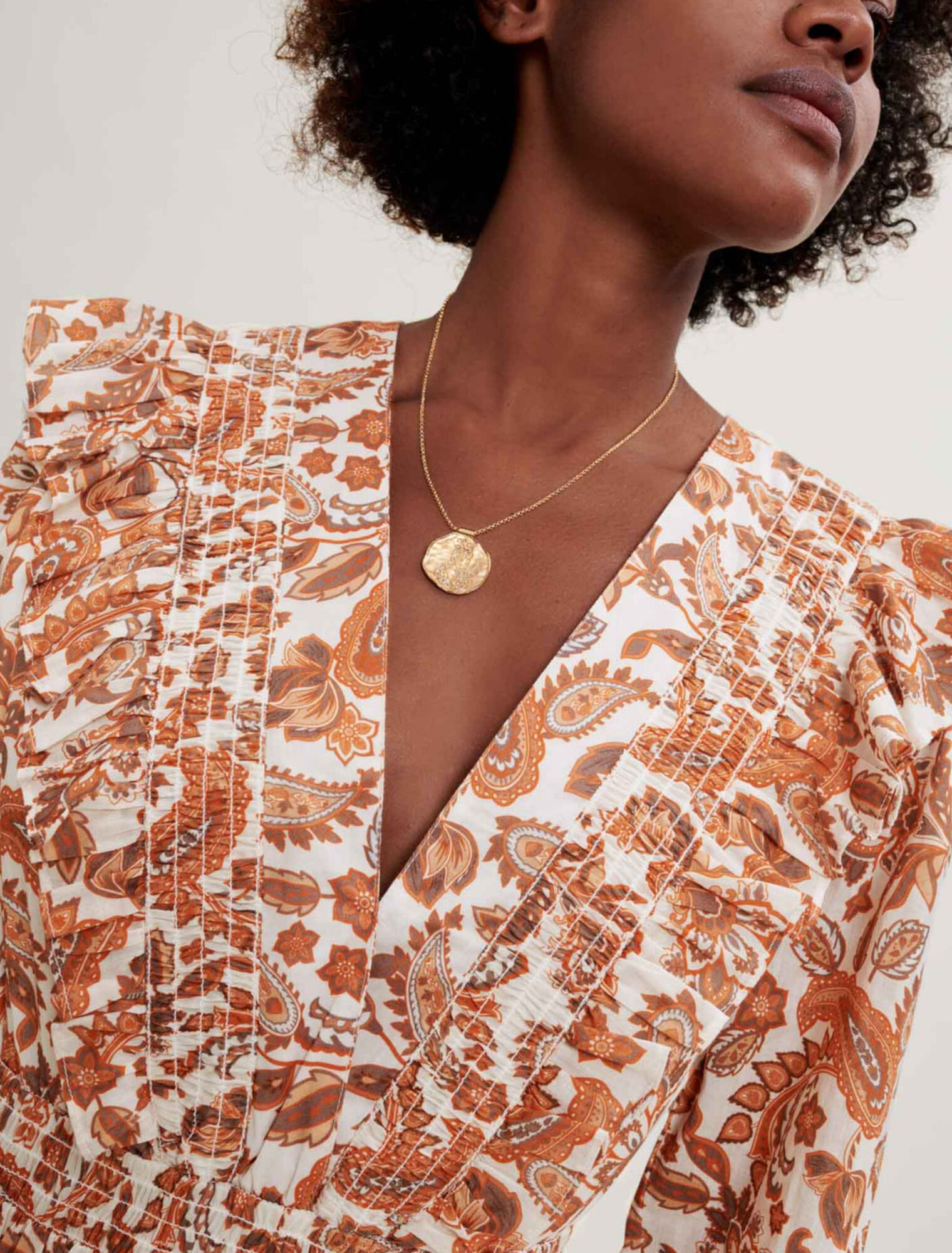Robe en coton imprimé
