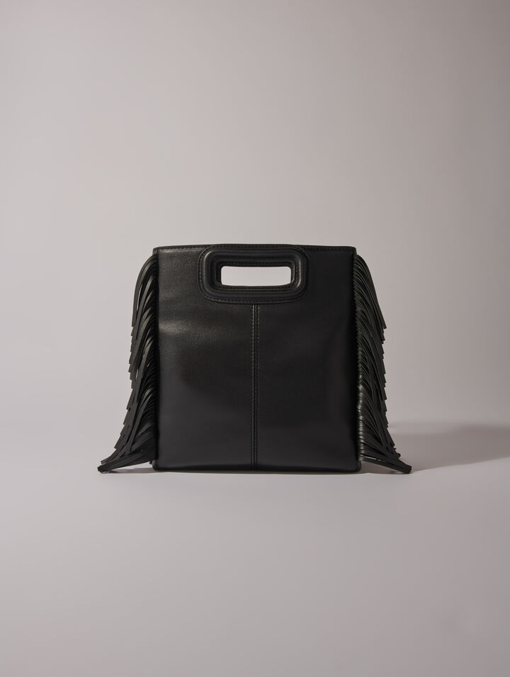 Sac M en cuir à œillets