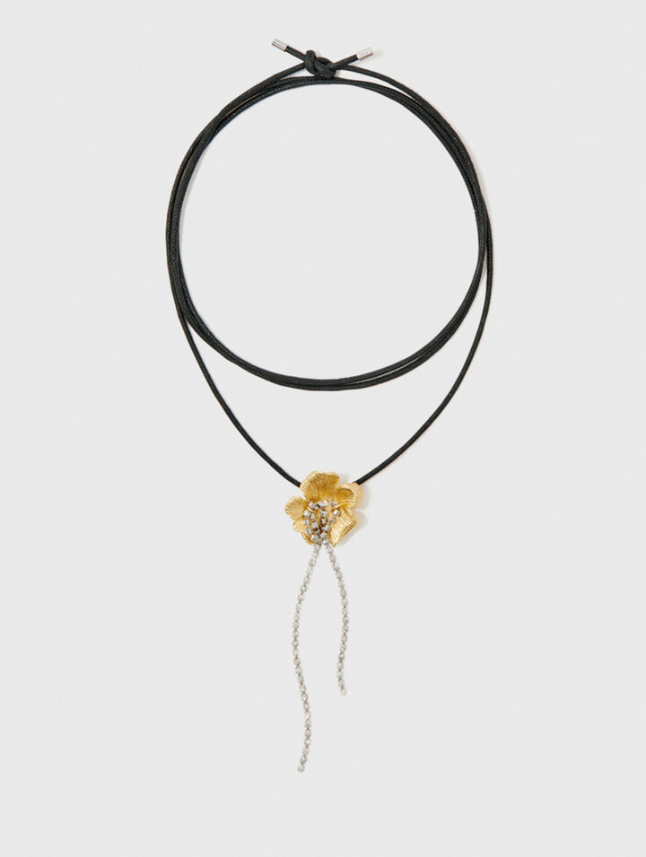 Collier ras de cou fleur