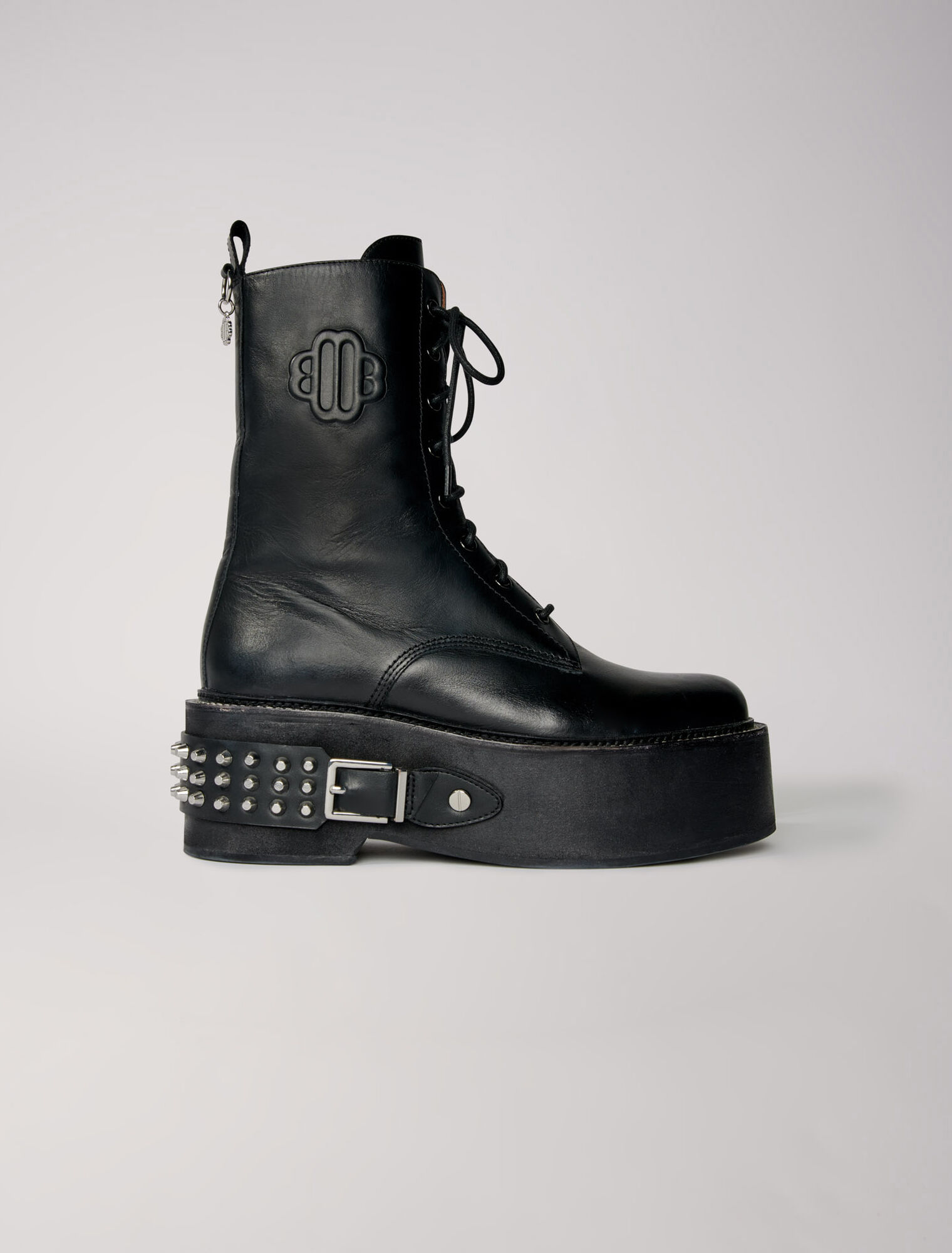 Bottines rangers à détails punk