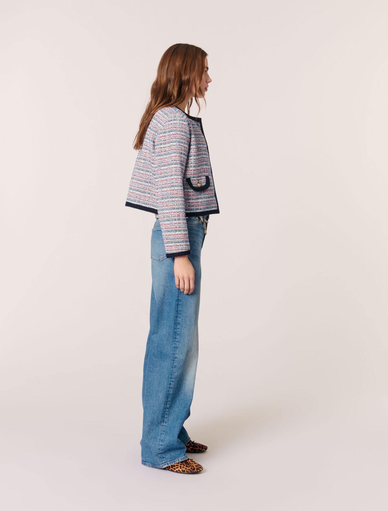 Veste courte en tweed