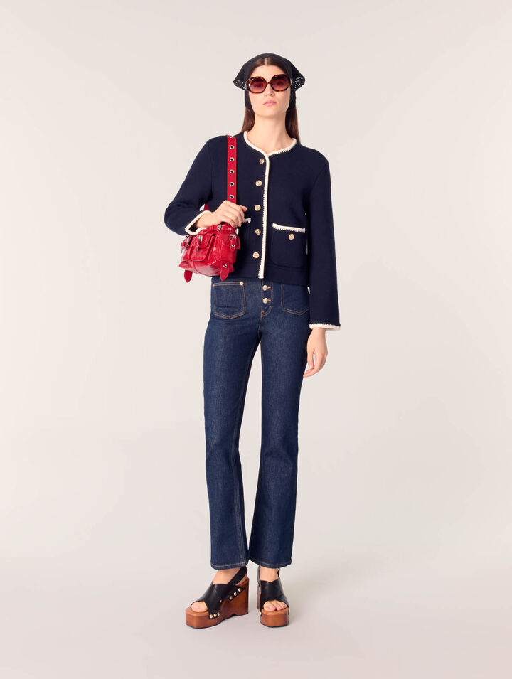 Cardigan en laine mélangée 