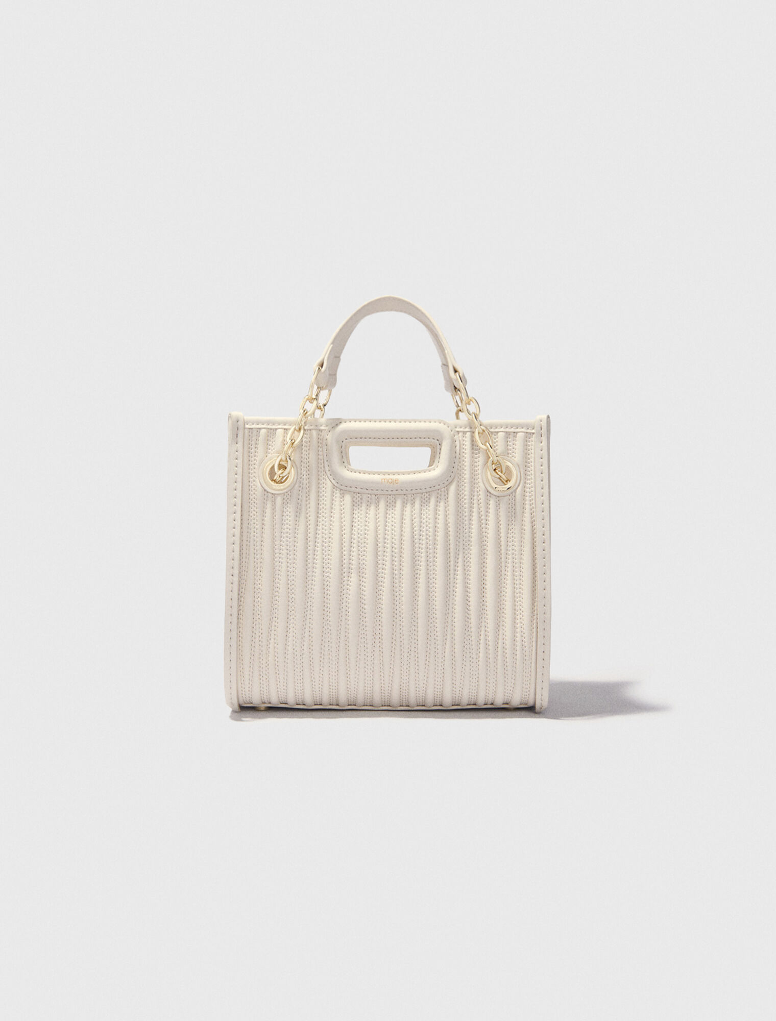 Mini cabas en cuir matelassé