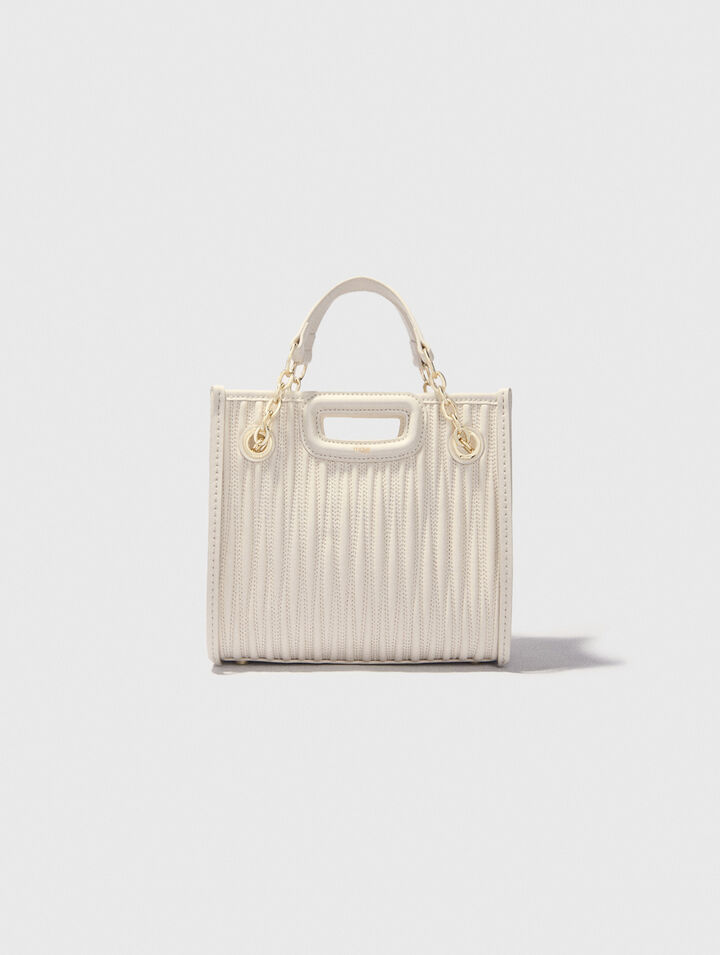 Mini cabas en cuir matelassé