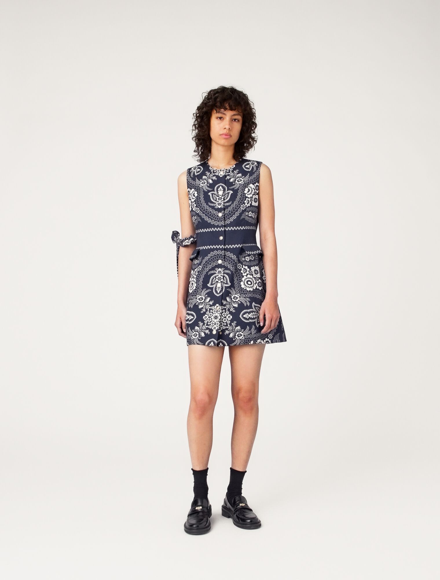 Robe droite imprimée
