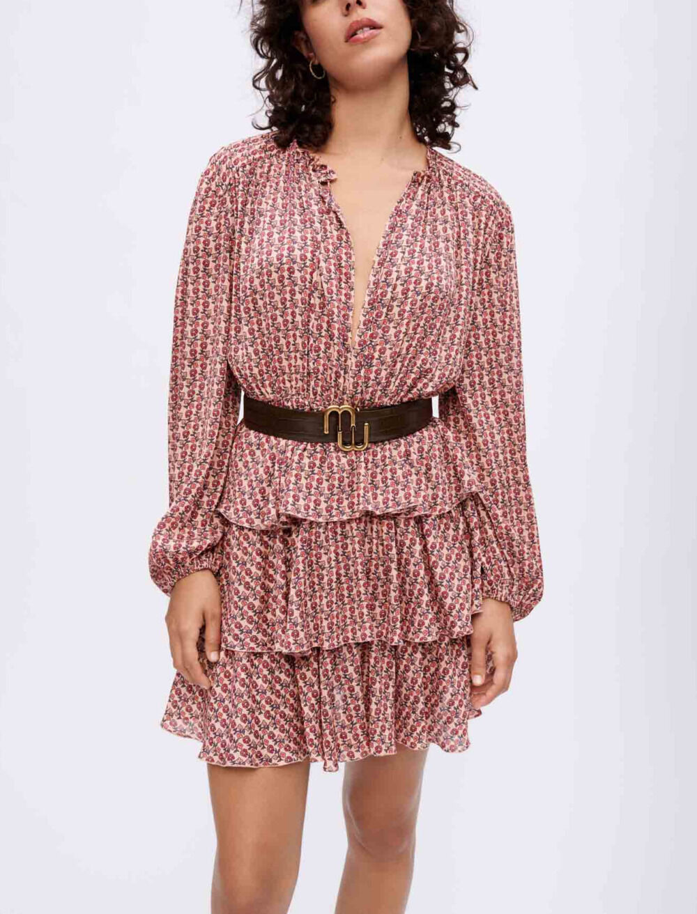 Robe fluide imprimée on sale