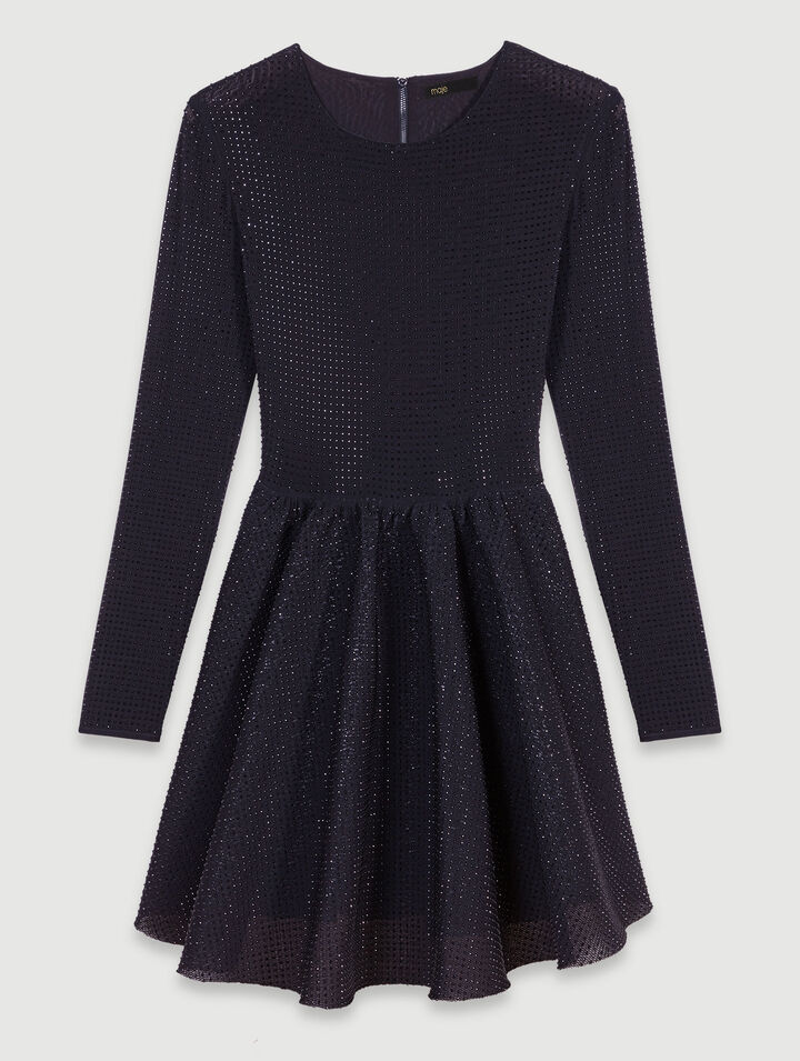 Robe courte à strass