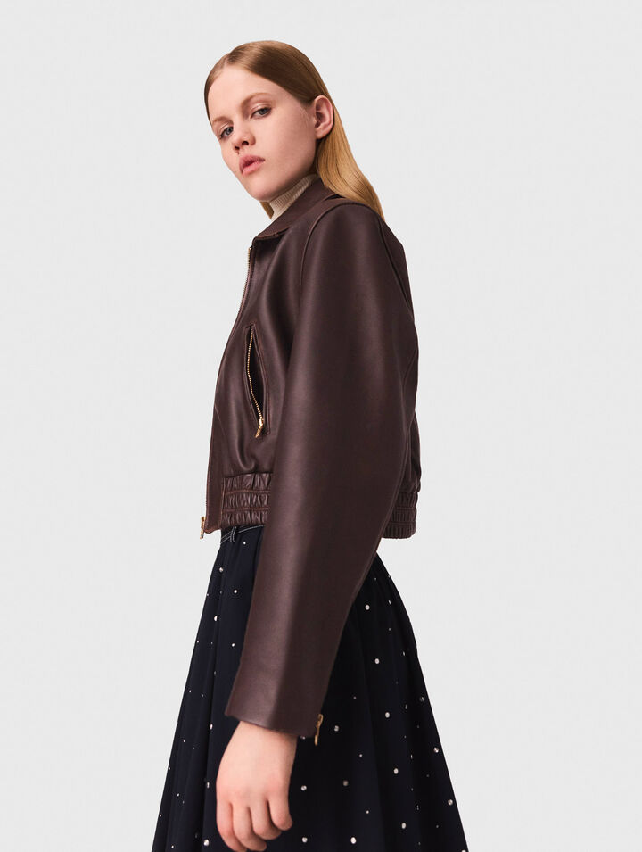 Blouson en cuir vintage