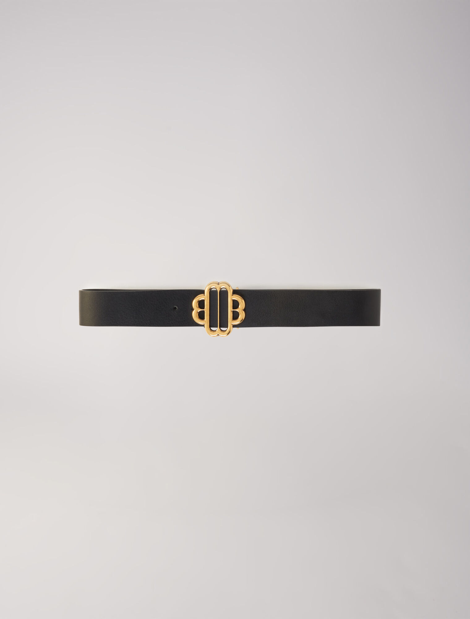 Ceinture logo Clover en cuir