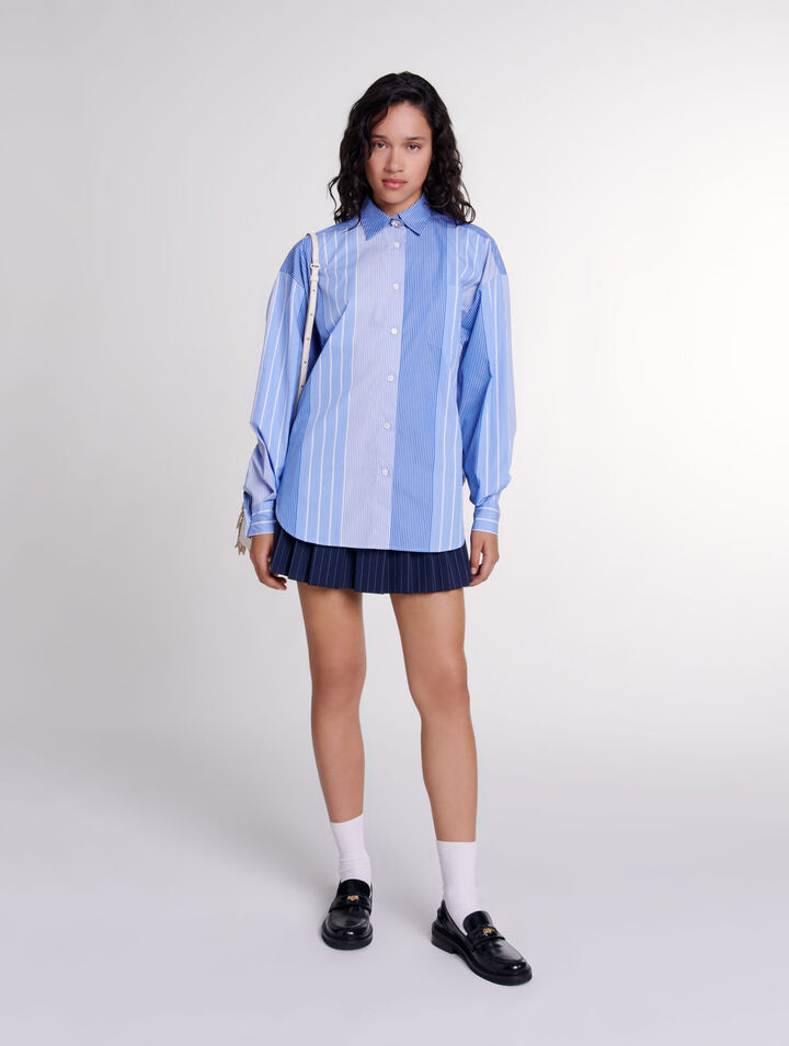 Chemise loose à rayures 