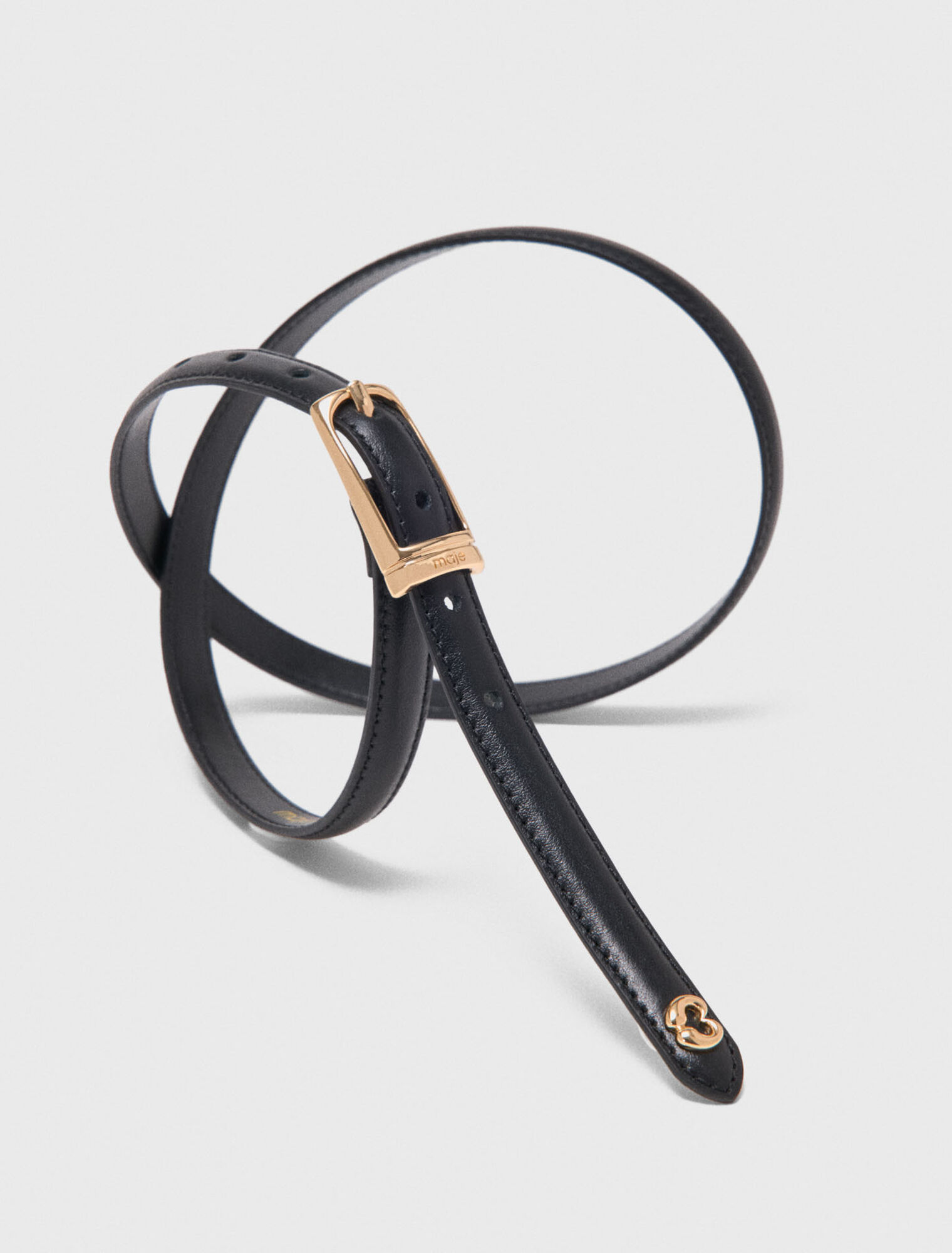 Ceinture fine en cuir