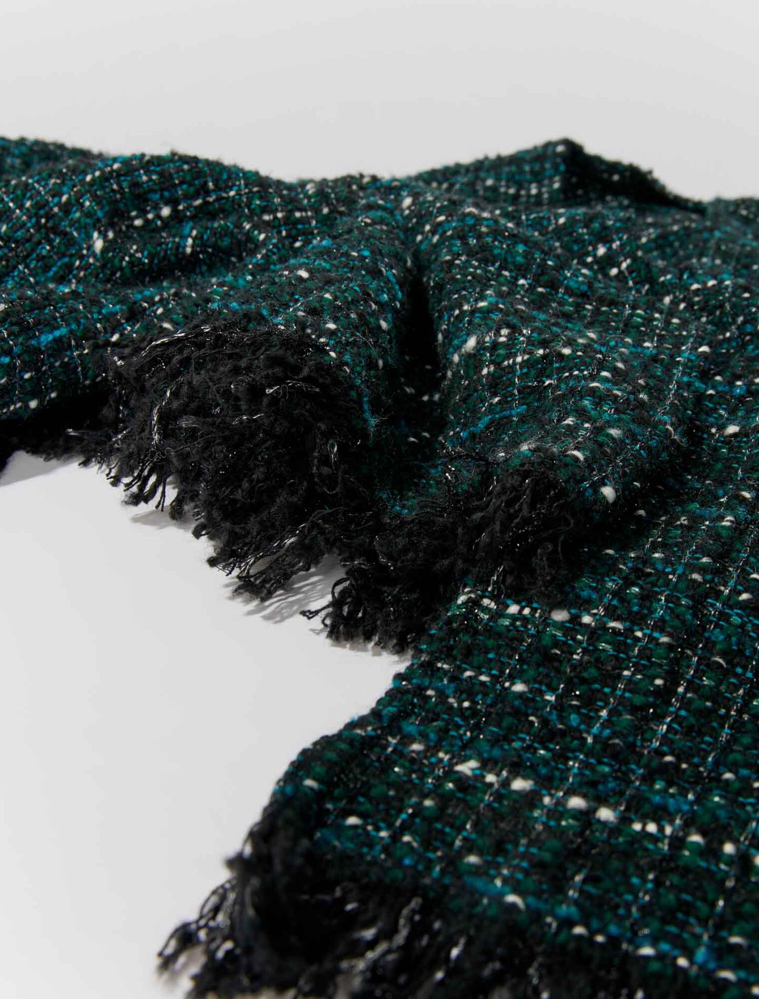 Poncho en tweed