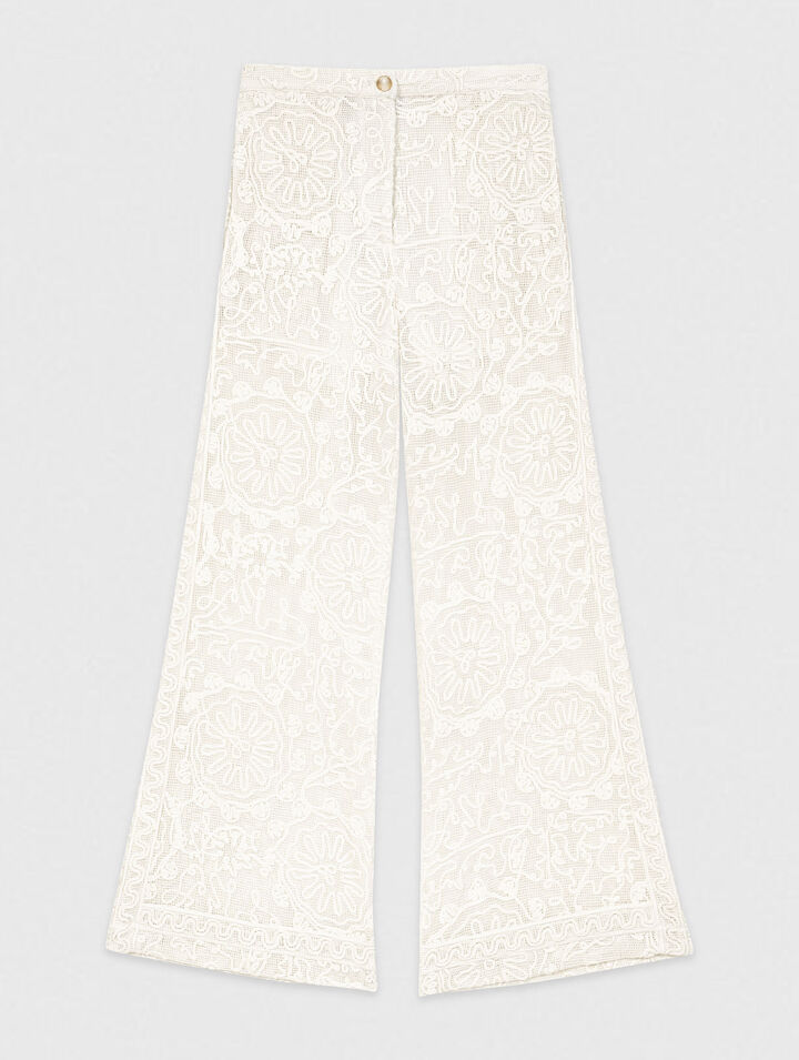 Pantalon en guipure