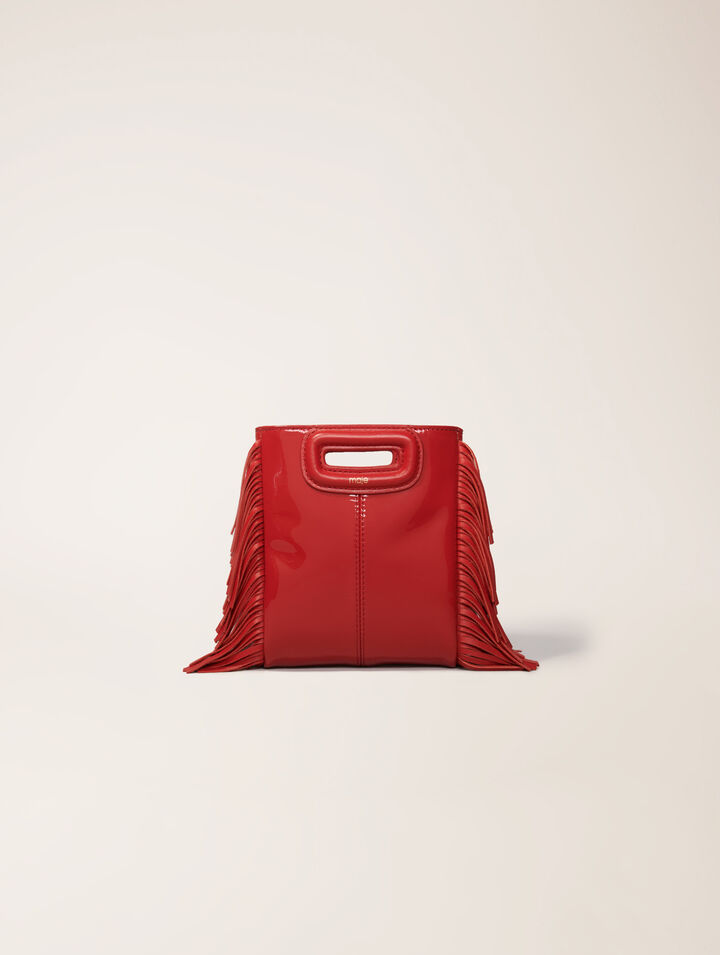 Sac M Mini en cuir verni