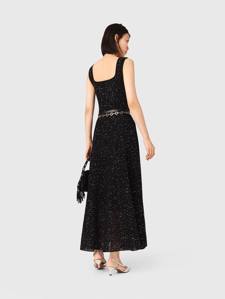 Robe longue à sequin