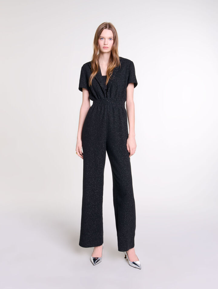 Combinaison pantalon en tweed