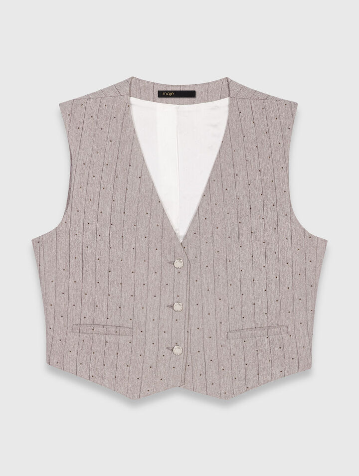 Veston de tailleur à strass