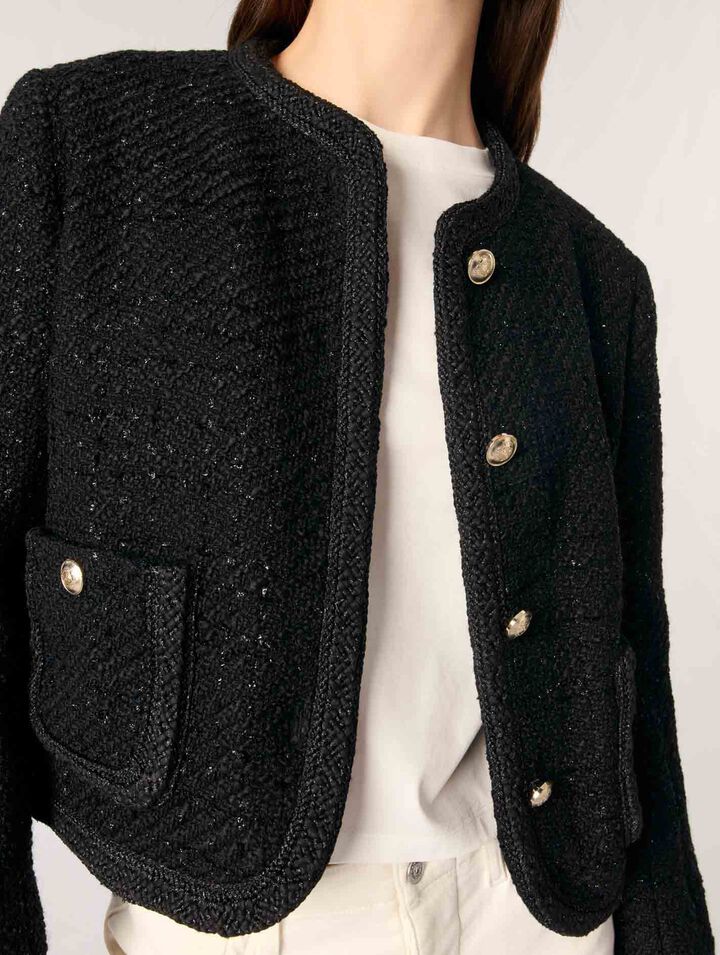 Veste courte en tweed