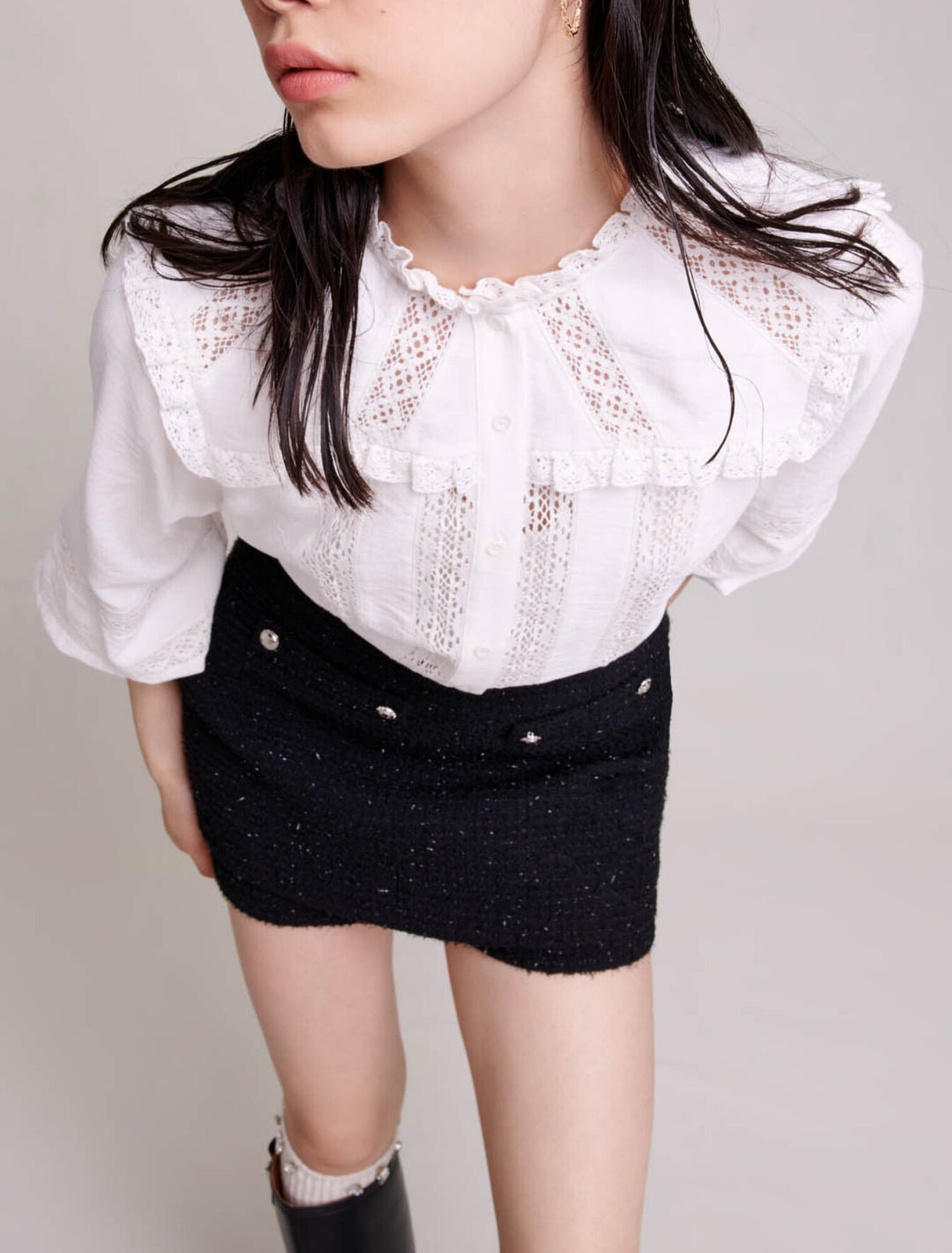 Short en tweed