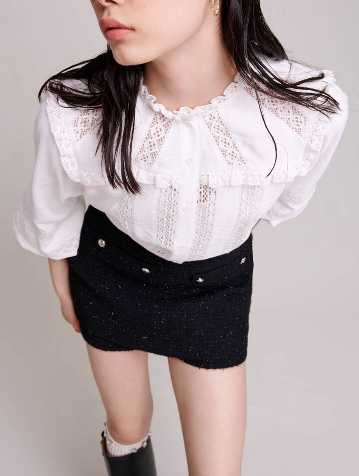 Short en tweed